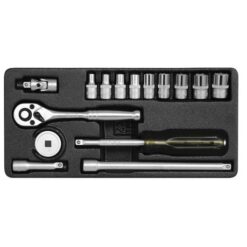 Yato - 1/4" Socket Set in Metal Case - 15 Piece - Image 1