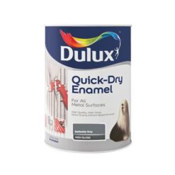 Dulux 1 Litre Quickdry Enamel Paint - Battleship Grey - Image 1