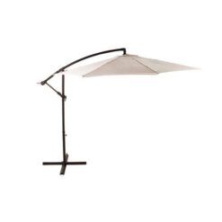 Seagull Cantilever Umbrella Aluminium Pole Beige 3m - Image 1