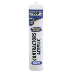 Alcolin - 260ml Contractors Acrylic - White - Image 1