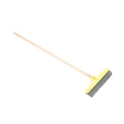 Lasher - Wood Shaft Lawn Rake - Rubber - Image 1