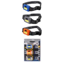 Leisure-Quip COB Headlight Value Pack - 3 Pack + Batteries - Image 3