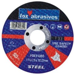 Fox Tools - Abrasive Cutting Disc Steel - 115 x 2.5mm - Image 1