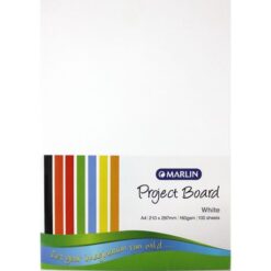 Marlin A4 Project Board 160gsm 100's - White - Image 1