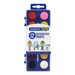 Marlin Kids Watercolours - 12 Pats - Image 1