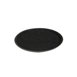 Cater Basix non slip tray black 350 mm round - Image 1