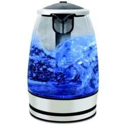 Mellerware Kettle 360 Degree Cordless Glass Silver 1.8L 2200W "Azure" - Image 2