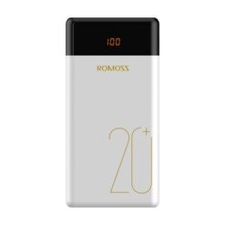 Romoss LT20 Pro 20000mAh Dual USB | Type-C Slim Power Bank - White - Image 1