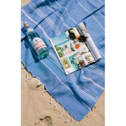 Turkish Bath / Beach Towel - Elim (100x180cm) - White - Image 3