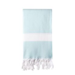 Turkish Bath / Beach Towel (100% Cotton) - Diamanta (100x180cm) - Mint - Image 1