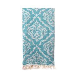 Turkish Bath - Beach Towel - Fleur 85x160cm - Teal - Image 1