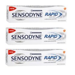 Sensodyne - Rapid Relief Toothpaste - Whitening (3 x 75ml) - Image 1