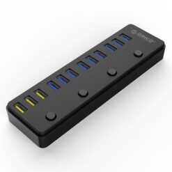 Orico 12 Port USB3.0 Hub - Black - Image 1