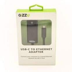 GIZZU USB-C To Ethernet Adapter Black - Image 1