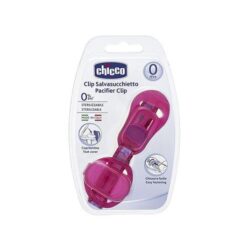 Chicco - Clip With Teat Cover - Pink - Image 1