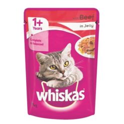 Whiskas - Adult Pouch Beef In Jelly - 0.085kg - Image 1