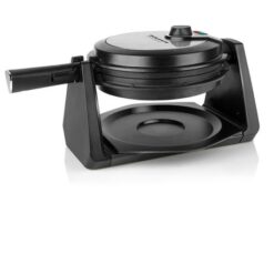 Waffle Maker Rotating Black Variable Heat Settings - 1000W "G594" - Image 2