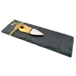 Mabibuch Slate Cheese Board with Cheese Knife - 2 Piece Set - Image 1