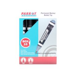 Parrot Products Permanent Markers (Bullet Tip - Box 10 - Black) - Image 1