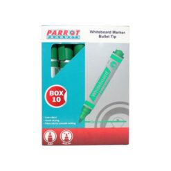 Parrot Products Whiteboard Markers (10 Markers - Bullet Tip - Green) - Image 1