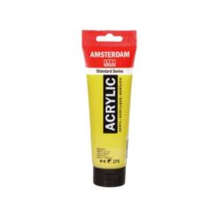 Amsterdam Acrylic Colour 120ml Tube - Primary Yellow (275) - Image 2