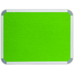 Parrot Notice Board - Info Board Aluminium Frame (1800 x 900mm) - Lime Green - Image 1