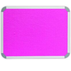 Parrot Notice Board - Info Board Aluminium Frame (1500 x 900mm) - Pink - Image 1