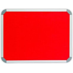 Parrot Info Board Aluminium Frame - Red Felt (1500 x 1200mm) - Image 1