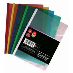 Croxley A4 Slide Binder Report Covers Assorted Colours (5 Pack) - Image 1