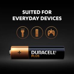 Duracell Plus AAA Alkaline Batteries, 1.5V LR03 MN2400 - 4 pack - Image 3