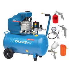 TradeAir - 50L 1.5kW 2.0HP Compressor with 5 Piece Air Tool Kit - Image 2