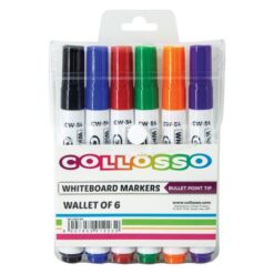 Collosso Whiteboard Markers Bullet Point - Wallet 6 - Image 1