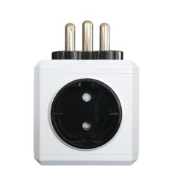 Dual USB charger with multi sockets - Grey - Image 2