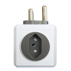 Dual USB charger with multi sockets - Grey - Image 7