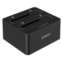 Orico USB3 2.5"|3.5" Dual-Bay HDD/SSD Dock - Black - Image 1