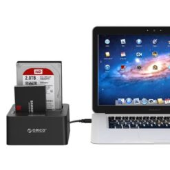 Orico USB3 2.5"|3.5" Dual-Bay HDD/SSD Dock - Black - Image 2