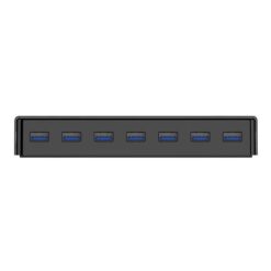 Orico 7 Port USB3.0 HUB with power supply - Black - Image 2