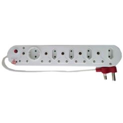 Alphacell 10 Way Multiplug 5x16A, 4x5a, 1xShuko, Surge Protection Plug - Image 1