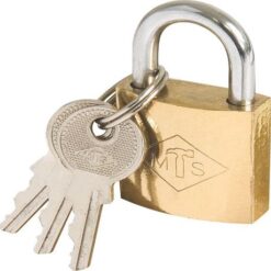 MTS Padlock  Brass/Pl 25mm D/Blist Wz359 - Image 1