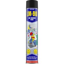 Action Can Line Marking Paint Lm-90 Black 750Ml - Image 1