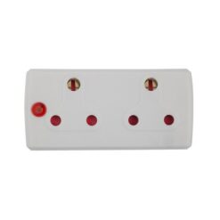 Electricmate 2x16 Amp Adaptor - White - Image 1