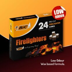 BIC Firelighters Pre-cut 24 Cubes, Safe and Easy to Use - Image 2