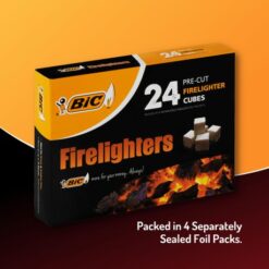 BIC Firelighters Pre-cut 24 Cubes, Safe and Easy to Use - Image 3