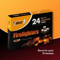 BIC Firelighters Pre-cut 24 Cubes, Safe and Easy to Use - Image 4