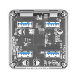 Orico 4 Port USB 3.0 Transparent Hub with 30cm cable- Transparent - Image 2