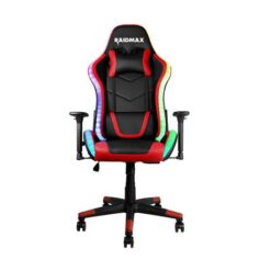 Raidmax DK925 Gaming Chair ARGB Lighting - Black/Red - Image 1