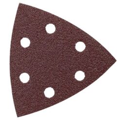 Sanding Triangle Sheet 80Grit 94X94X94Mm 5 Pack with Holes Hook & Loop - Image 1