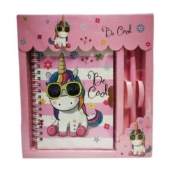 Unicorn Secret Lockable Notebook & Pen Set (Be Cool) - Image 1