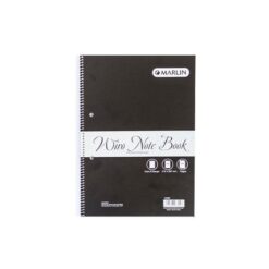 Marlin side spiral Wiro Note Book A4 150 page punched & perforated - Image 1