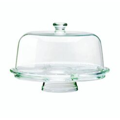 Borgonovo 6-In-1 Footed Glass Plate Dome - Image 1